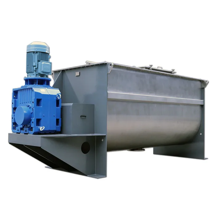 Low Noise Commercial Putties Chemical Powder Horizontal Ribbon Mixer