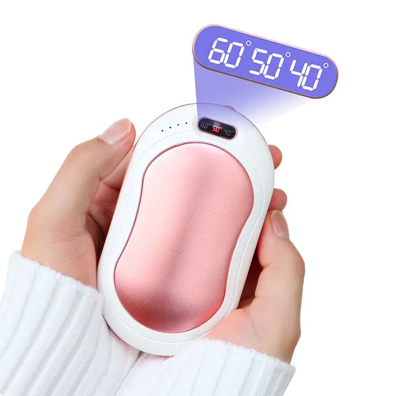 Multi-Function Electric Hand Warmer Power Bank 10000mAh Portable Mini Pocket USB Rechargeable Hand Warmer With Digital Display