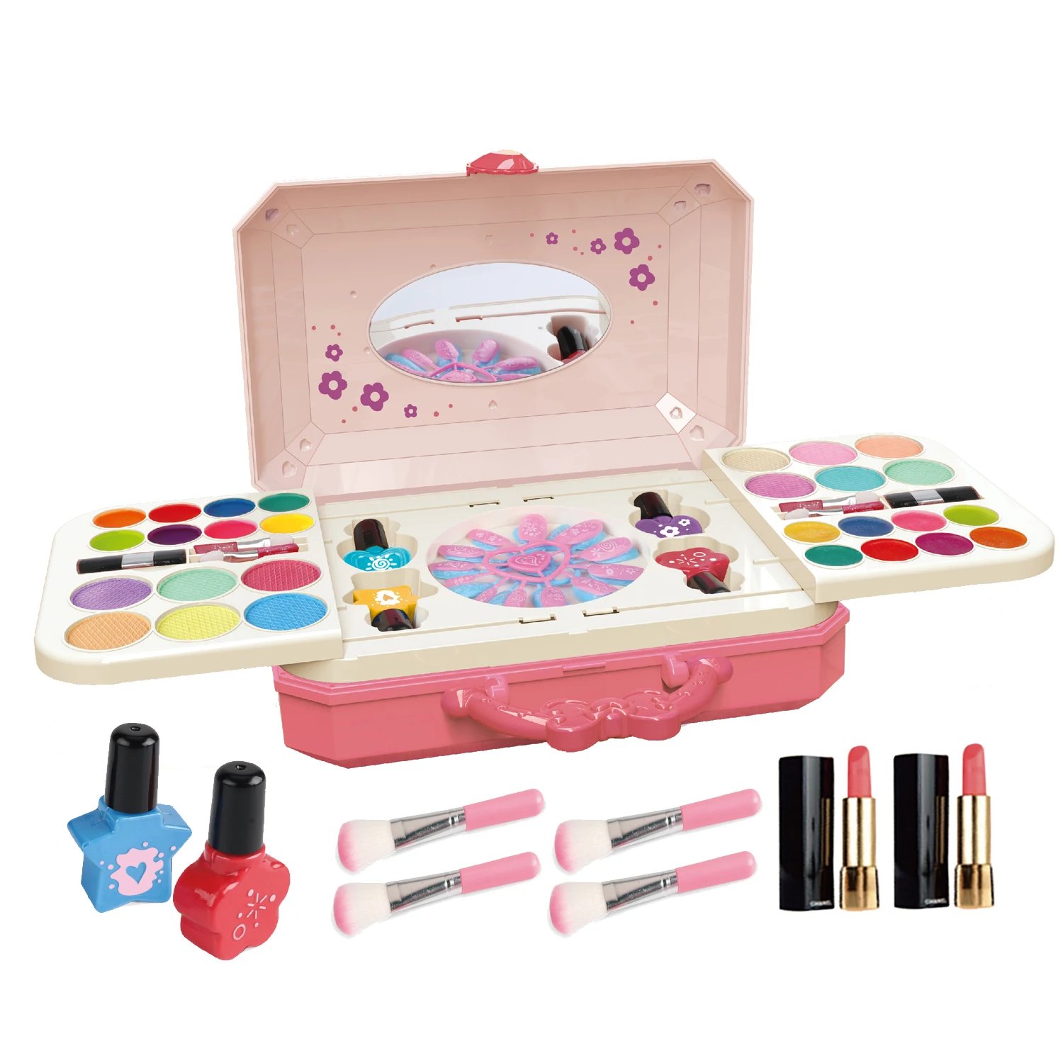 2025 Pretend Play Party Toys Makeup Kit Children Cosmetics Set Nail Polish Makeup Set Princess Makeup Gifts Girl Beauty Kit