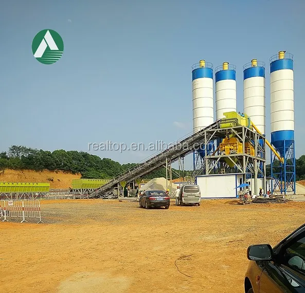 Big Concrete Batching Plant HZS 180 for building construction from Realtop