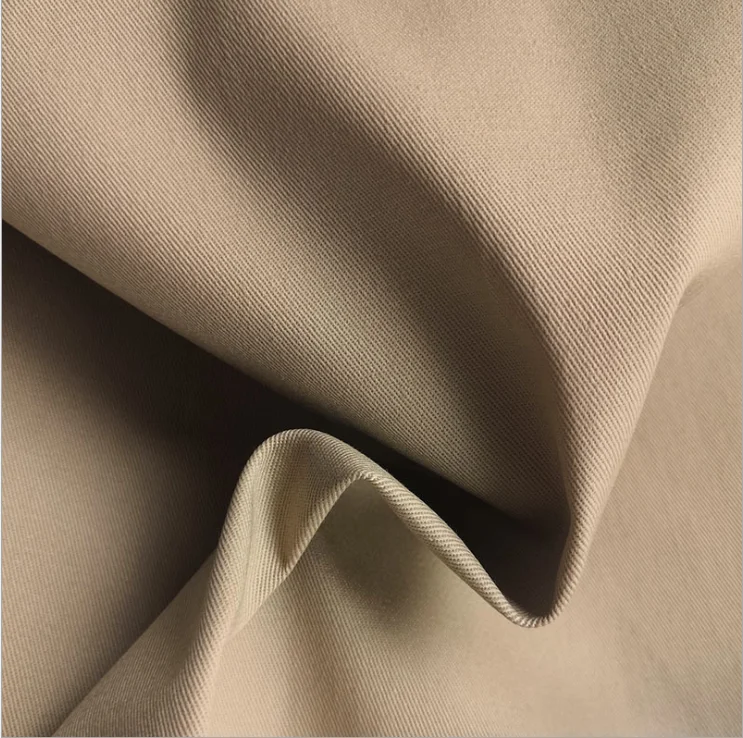 Factory wholesale 100% cotton twill  Khaki uniform fabric 16*12 108*56