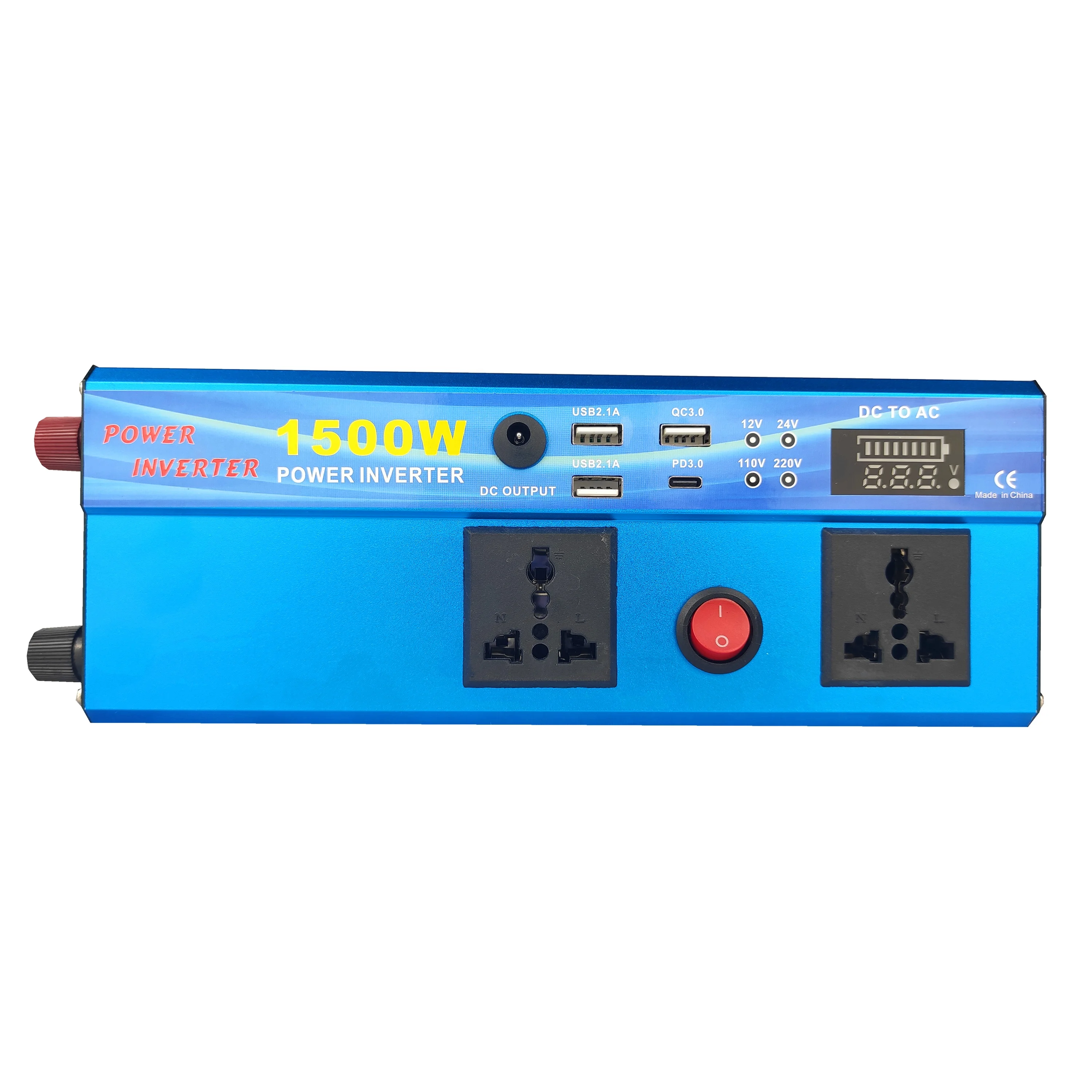 Customized DC to AC 1500W Power Inverter Modified Sine Wave Inverter with USB and LCD