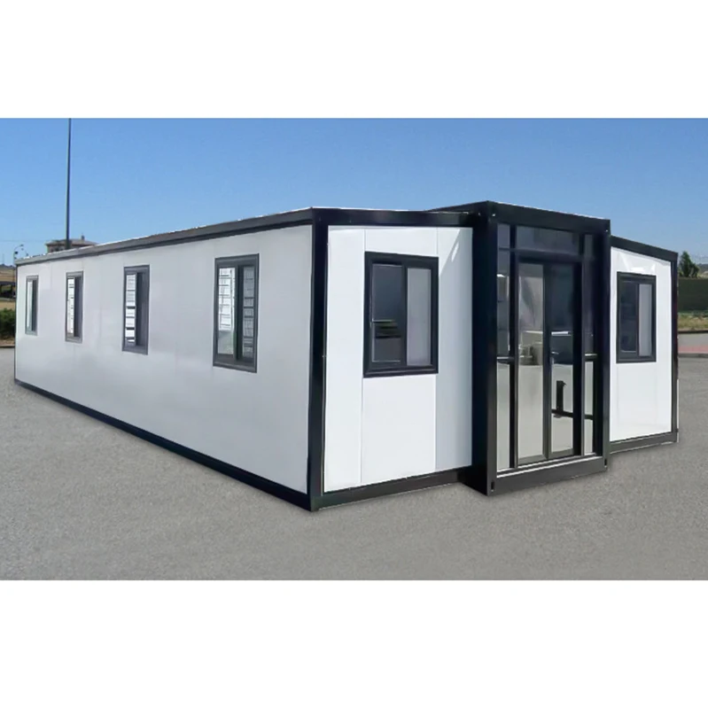 K-Type Mobile Home 2 Bedroom Portable Living Prefab House 20 feet 40 ft Folding Expandable container house on wheels