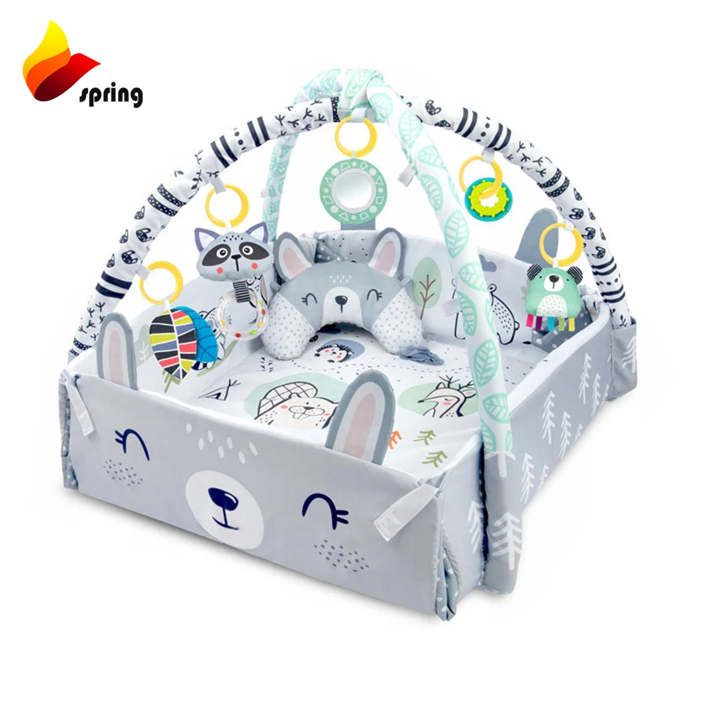 Baby Gym and Infant Play Mat Design for Newborn Developmental Activity Gym for Babies to Toddlers with 20 balls