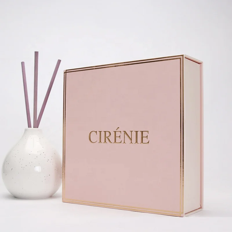 Custom Printed Large A4 Deep Baby Pink Magnet Gift Box With Magnetic Closure Lid oem logo