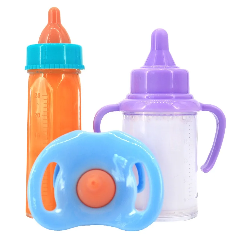 2021 Fit 18 inch Baby New Born American Doll Accessories  Bottle Pacifier Juice Bottle Doll Toy