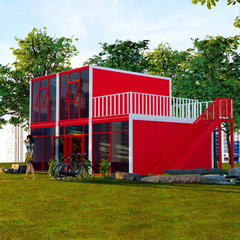 Newest design container houses for company meeting rooms container homes 40ft 3 bedroom house villa