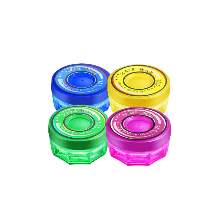 100ml Hair Wax  packaging with transparent plastic Box for Hair strong hold water based Malaysia hair pomade