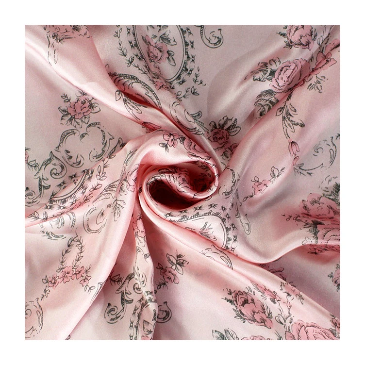 SIKOR индивидуальный дизайн OEM оптовая продажа в наличии 100% шелк индивидуальная Цифровая печатная ткань для печати одежды