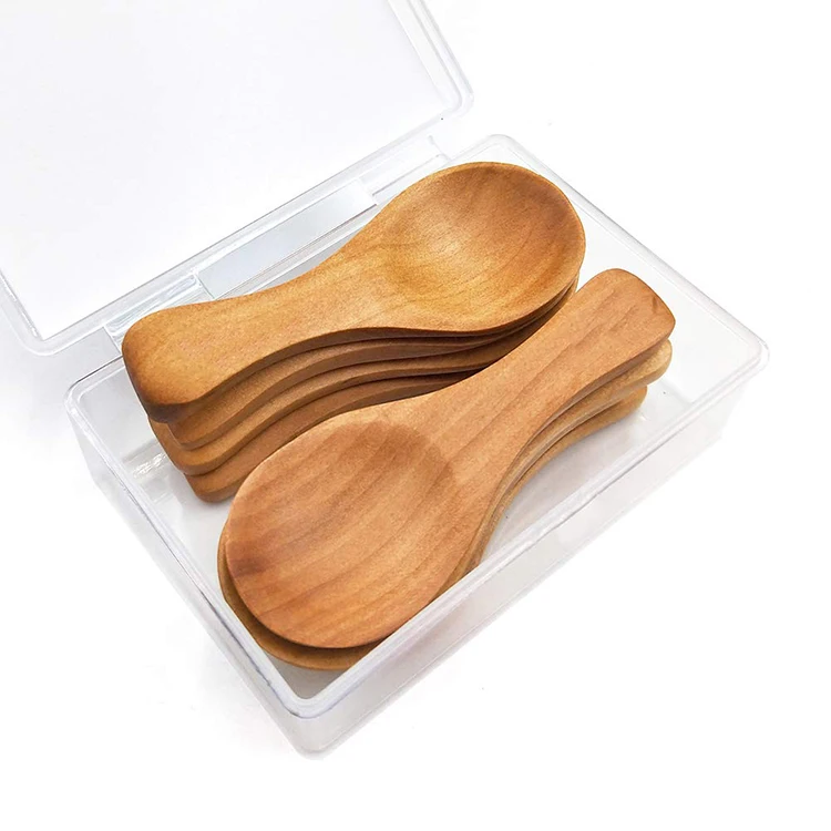 8 шт. Маленькая деревянная мерная ложка ручной работы