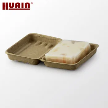 
Recycled eco friendly custom molded paper pulp soap packaging box 