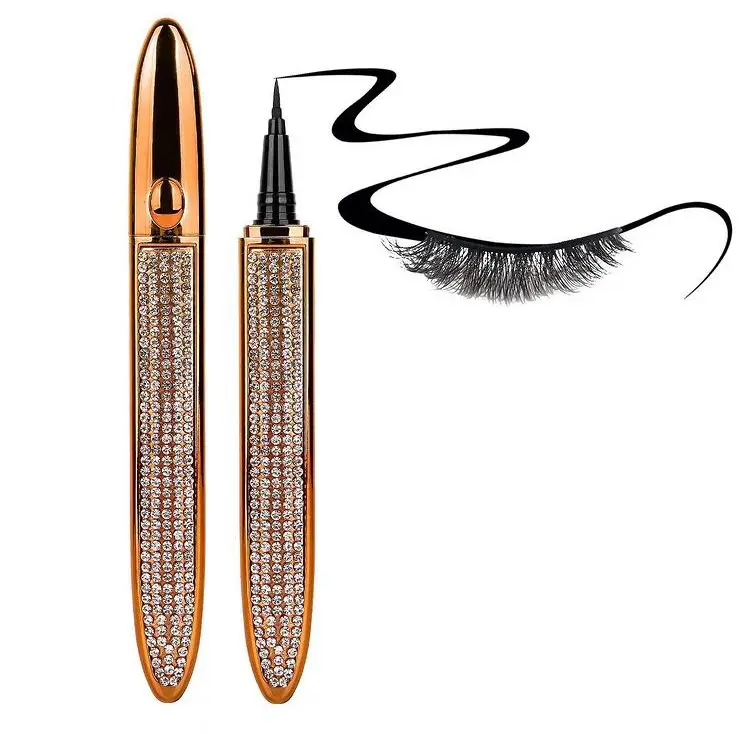 color 2 in 1 eyeliner glue magnetic eyeliner glue pens for strip eyelashes adhesive eyeliners custom logos and packaging