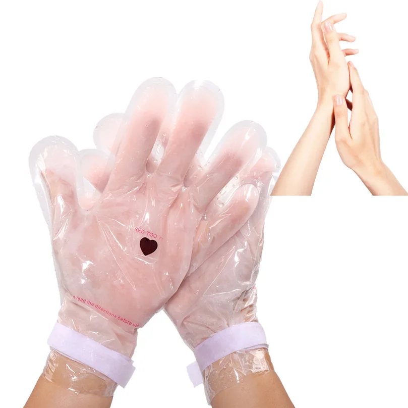 Hot sale natural organic  peach  custom  color nourishing whiten  parafin wax hand foot mask customized fragrance wax foot mask