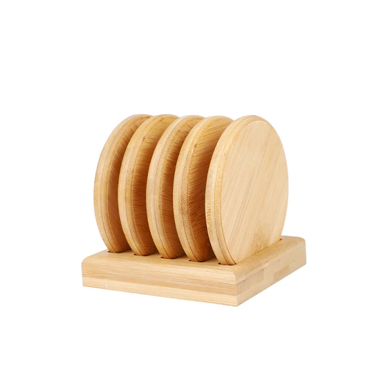 Wooden Craft Pendant Heat Insulation Coaster Home Wooden Decoration Craft Mat