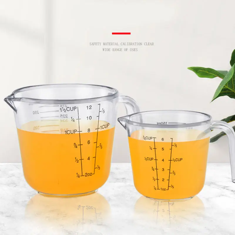 funnel flour liquid easy clean plastic100ml food grade water kitchen measuring cup
