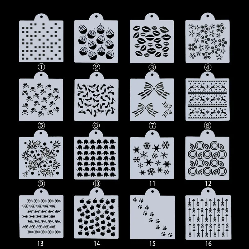 hot sell PET plastic drawing toys  journal stencil set for kids