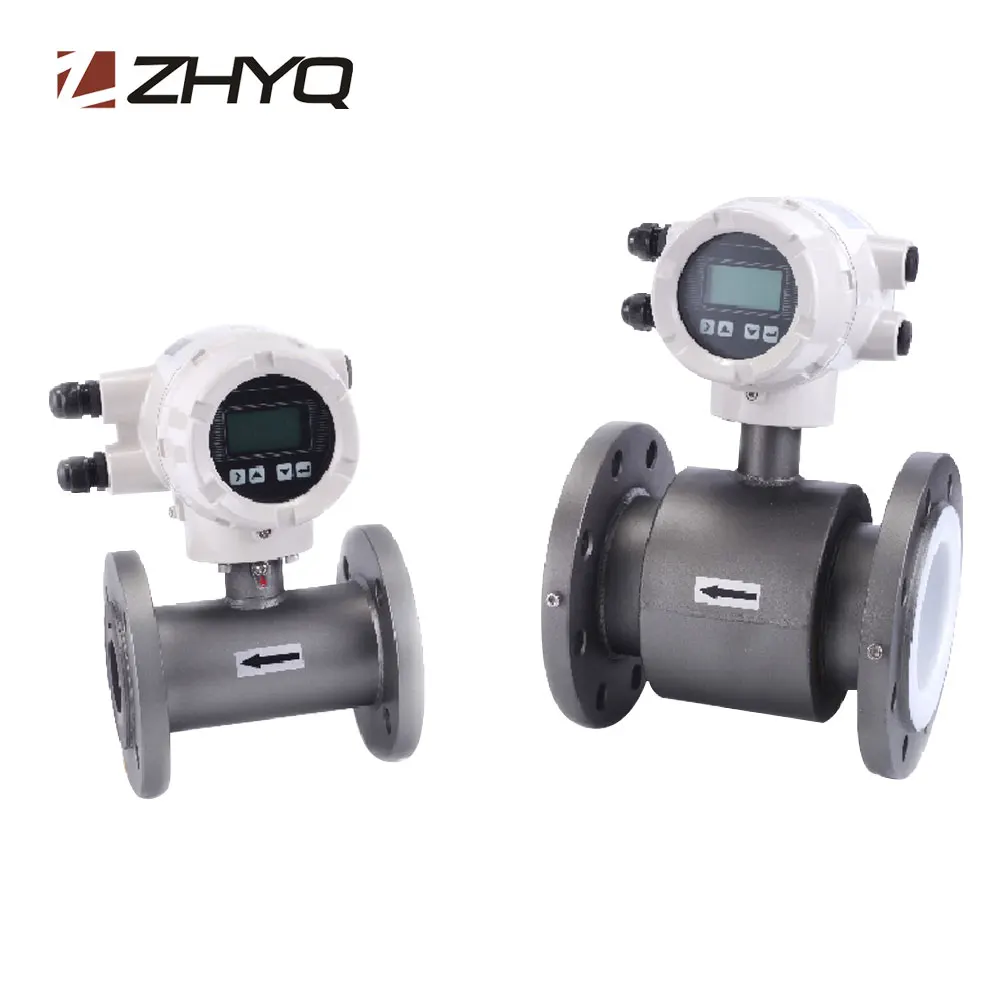 ZHYQ flange ss304 stainless steel DN3-DN3000 DN300 electromagnetic flowmeter