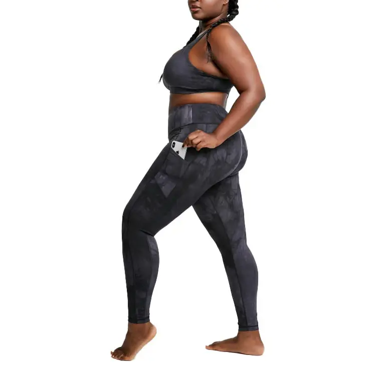 Plus Size Available Digital Printing Sports Underwear Yoga Sets Stretch Breathable Sports womens tights leggings