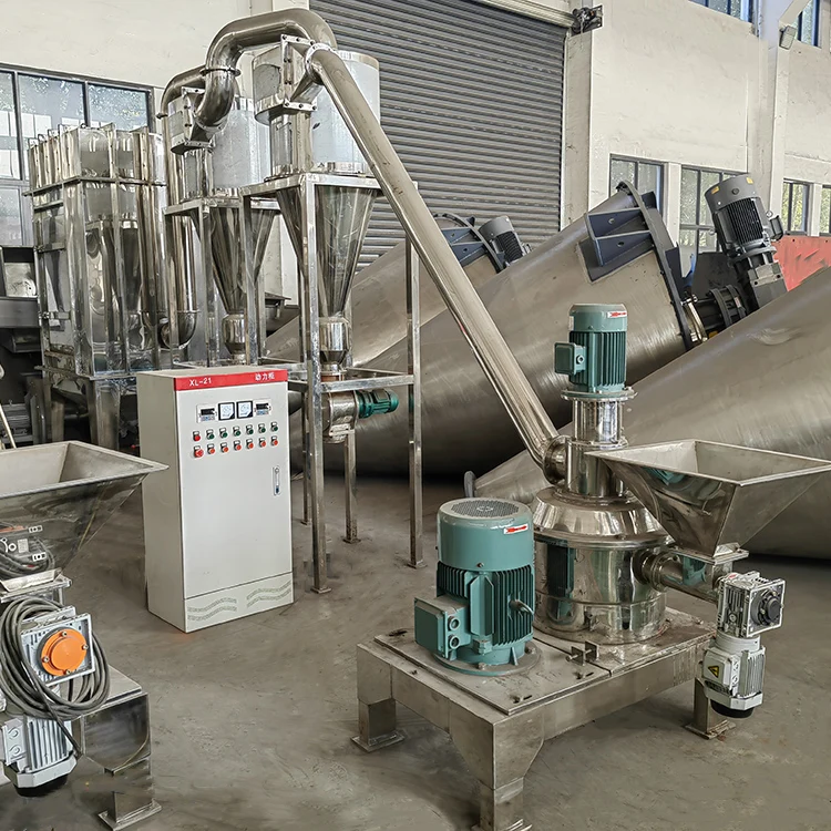 Stainless Steel Industrial Super Fine Mill Grinder Pulverizer Grain Rice Flour Mill Machinery Corn Powder Grinding Machine