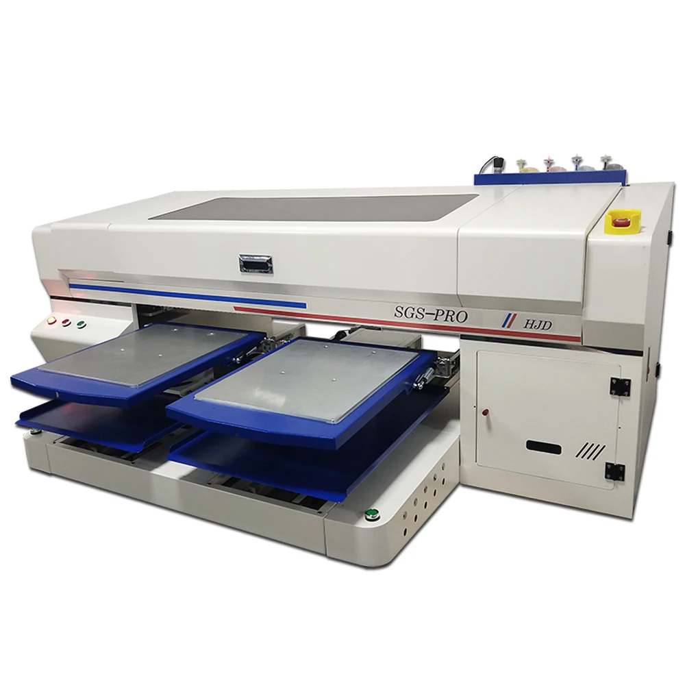 HJD Wholesale DTG Printer A3 T-shirt Printing Machine i3200 Print Head Double Station DTG Printer