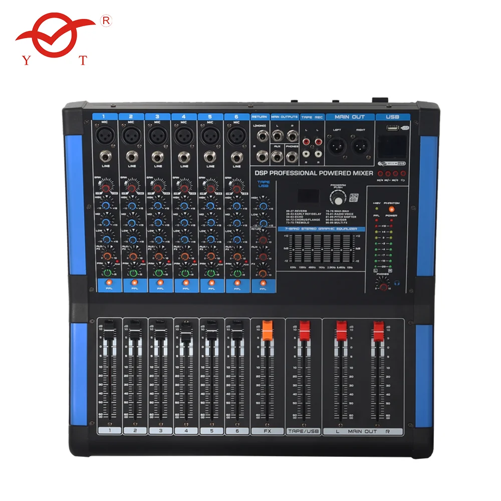 sound power consola dj digital amplifier mixer professional audio