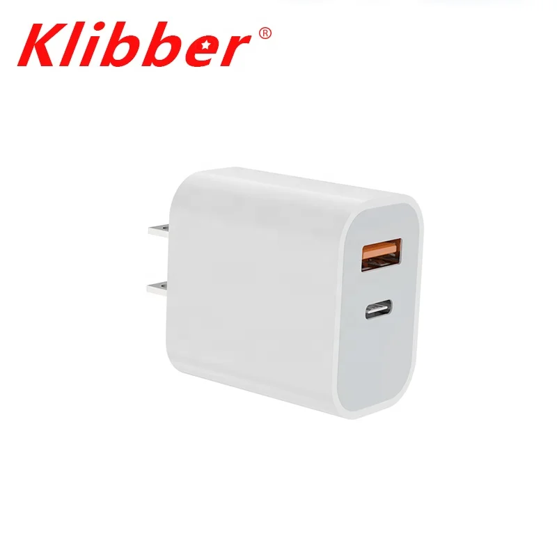 Fc Ce Certified PD Qc3.0 Quick Charger Mobile Cell Phone USB-C Charger 20W 25W Fast Charging Qc3.0 Wall Charger For Iphone 13