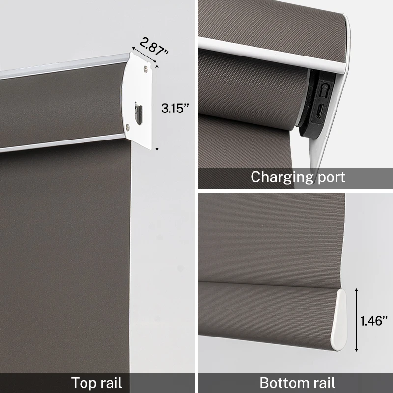 Aok tubular battery motor motorized electric interior roller sun blinds