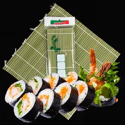 2021 Seaweed Wholesale Green Skin Home Use Desk Tool Mini Rolling Sushi Mat