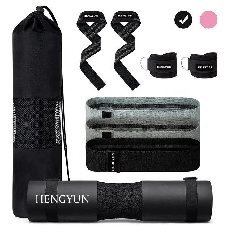 9Pcs Barbell Pad Set for Squat, Hip Thrusts, Lunges, Leg day, Standard Bars