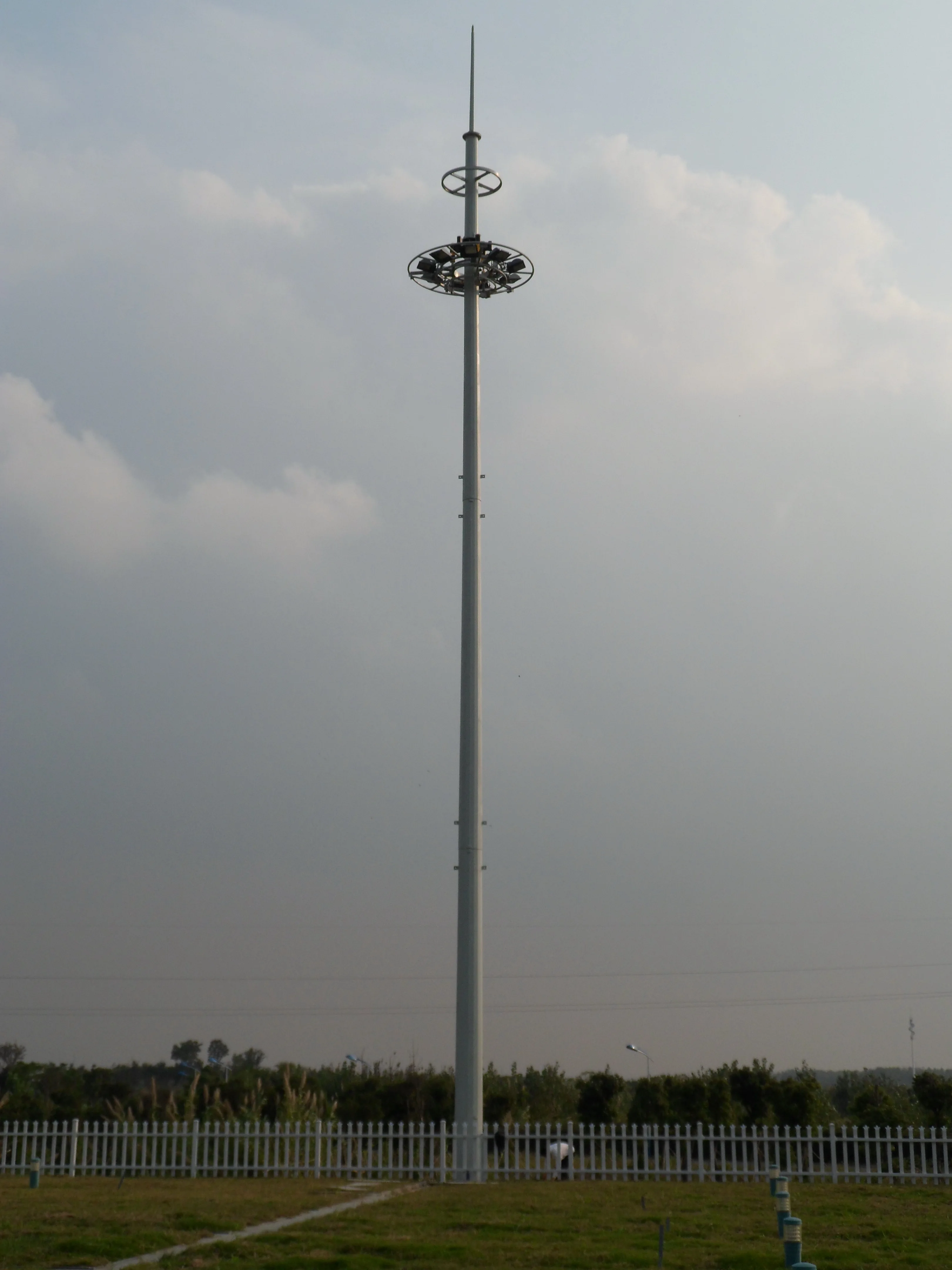 Telecommunication Greenfield Monopole Hot-dip galvanized Steel tower