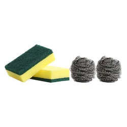 Manufacturer 3 in 1 Kitchen Scources/sponge scrubber kitchen cleaning set