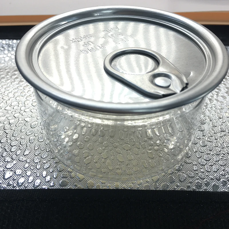 
Pressitin Ring Pull Tin Can and Base 100ml Food Preserve Ring Pull Stay-Tab Canister Sealed Top 