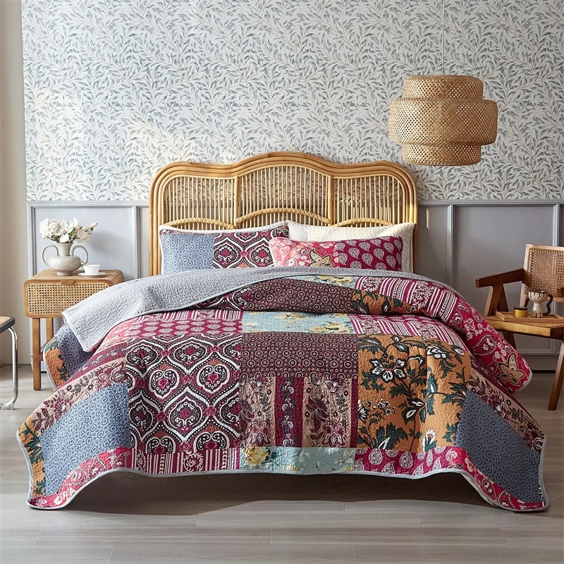 Комплект постельного белья из матового полиэстера с наволочкой, 3 шт.