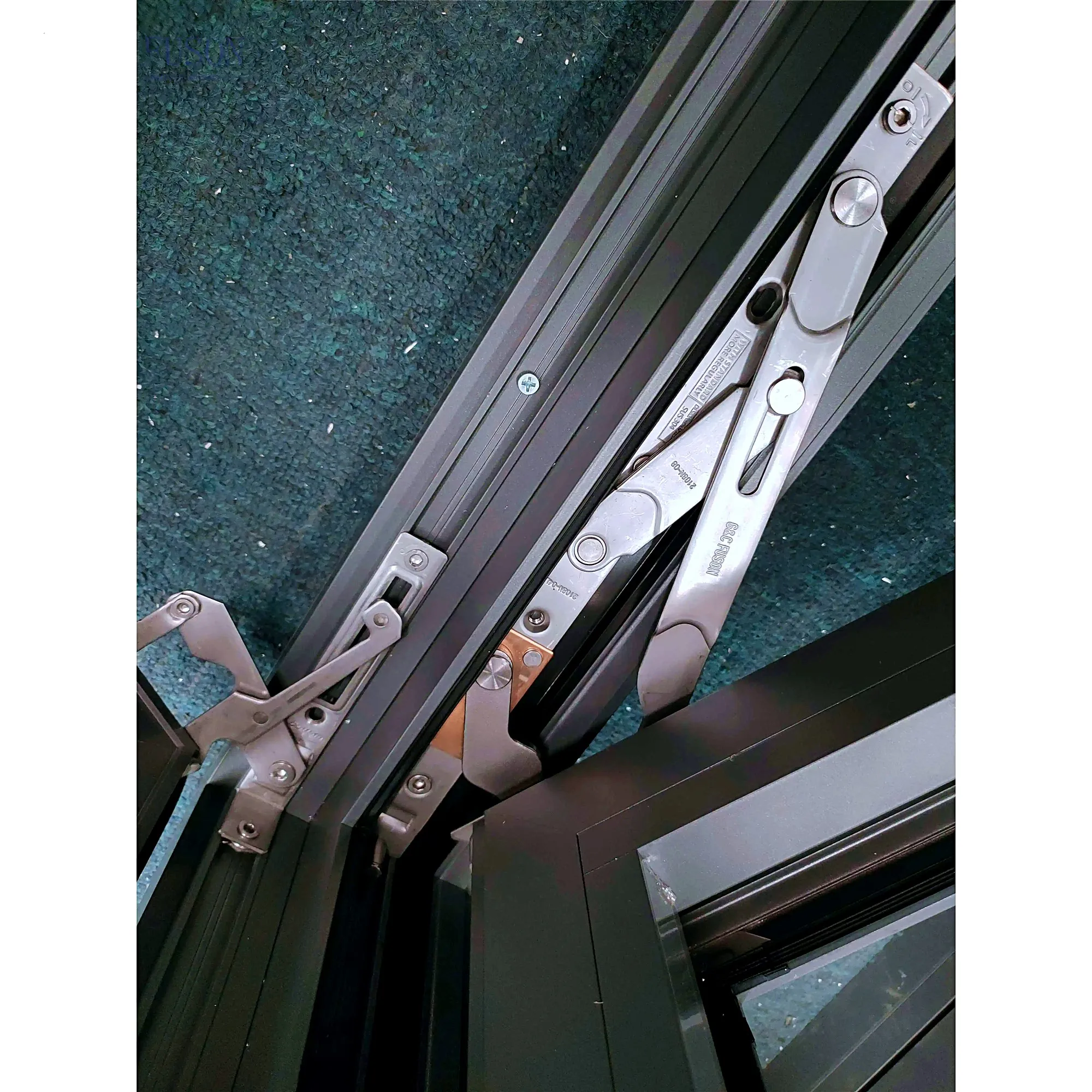 Aluminum alloy sealed flat windows impact toughened glass hotel windows american energy efficient windows