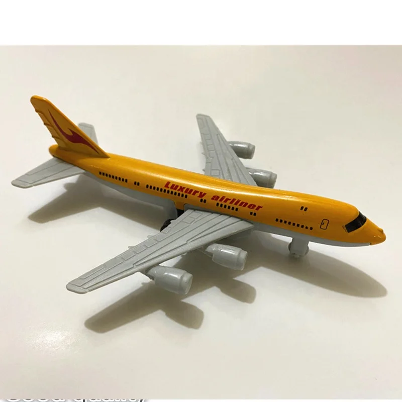 Kids Pull Back Diecast Civil Aircraft Model Toy Emulational Model Plane Toy