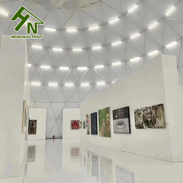 20m Large Sound Proof Dome Exhibition Tent For Wedding And Celebrations Factory Price Waterproof  Geodesic  Large Dome Tent