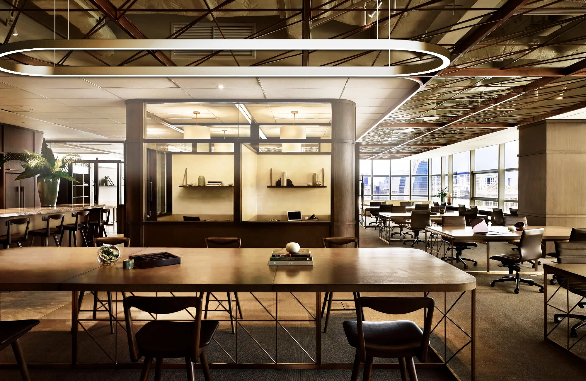 
HLINEAR LC8060-F-680/2000 Aluminium Profile with Customized Dimension Shape Circular Led Linear Pendant Light 