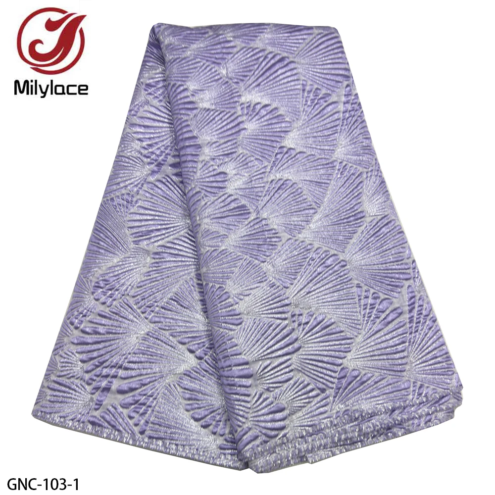 African Bridal Brocade Embroidery Jacquard Organza Lace Fabric