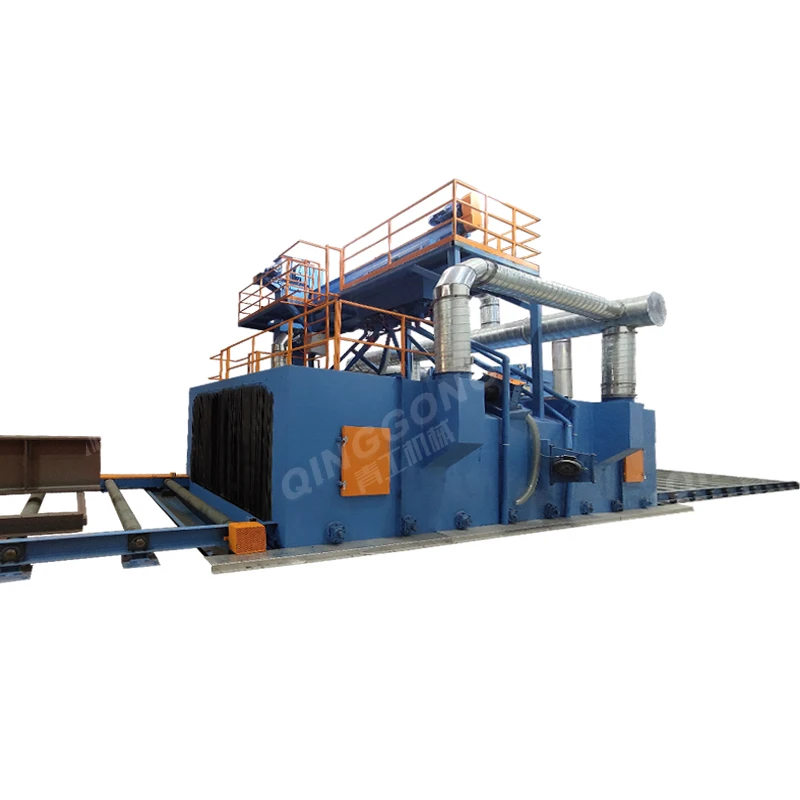 Factory price automatic shot blaster abrator peening shotblasting sand roller conveyor shot blasting machine portable