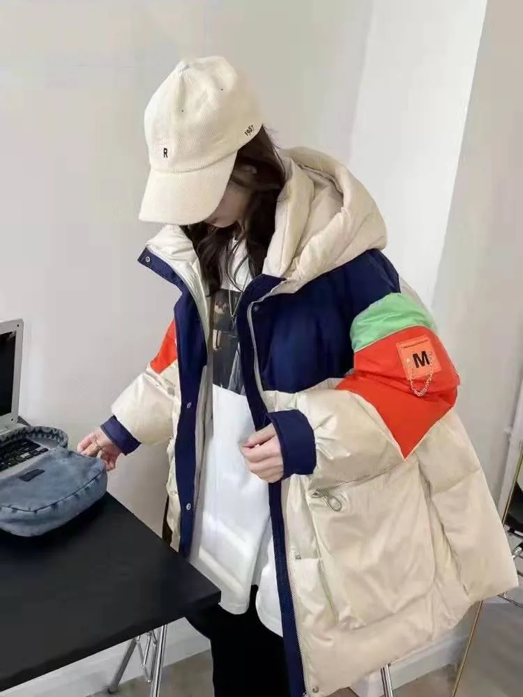 Plus size long down jacket winter jacket and coats women Mid-Length 2021