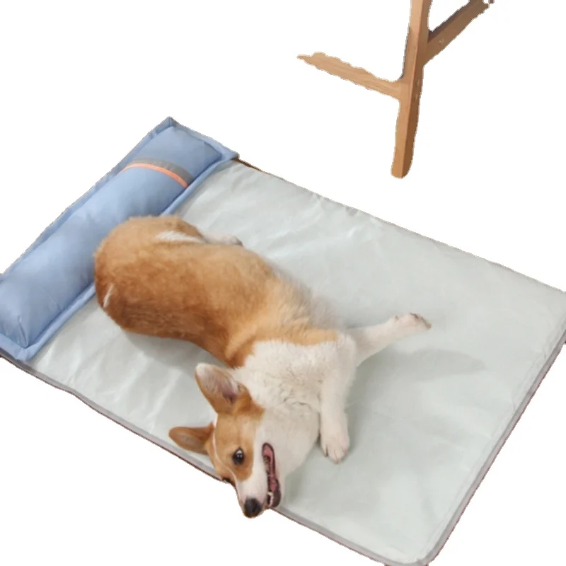 Summer Cooling Pet Mat Breathable Silk Ice Pad with Animal Print for Dogs and Cats Snuffle Dog Cooling Mat