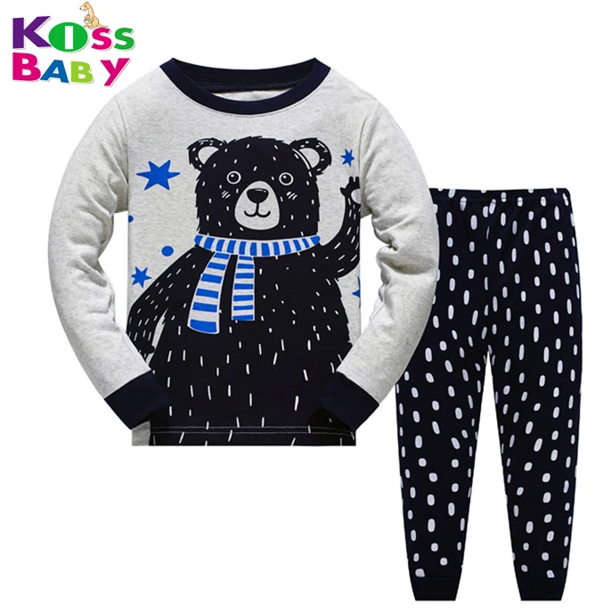 2-7Y Best selling kids cartoon pajamas boys and girls animal onesie children pajamas