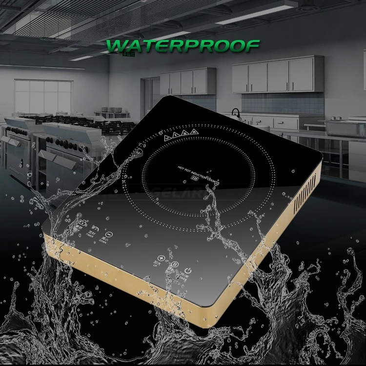 Electromagnetic portable induction cooktop stainless steel aluminum pots table top induction cooker