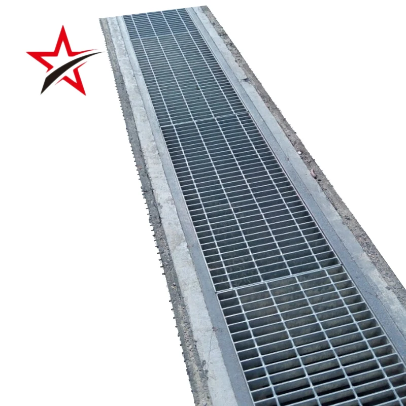 hot dipped galvanized serrated steel grating 25mm  size: 1/2 gi steel grates floor drainage cover