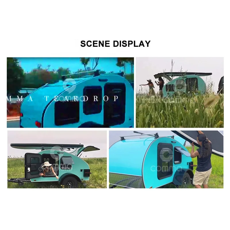 Movable small travel trailer caravan lightweight reboque de carro