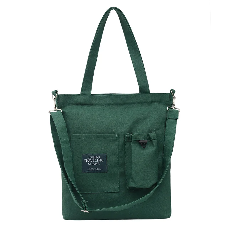 Spot Can Be Customized Multifunctional Canvas Bag Girls Shoulder Messenger Daily Necessities Storage Bag Wholesale YF039