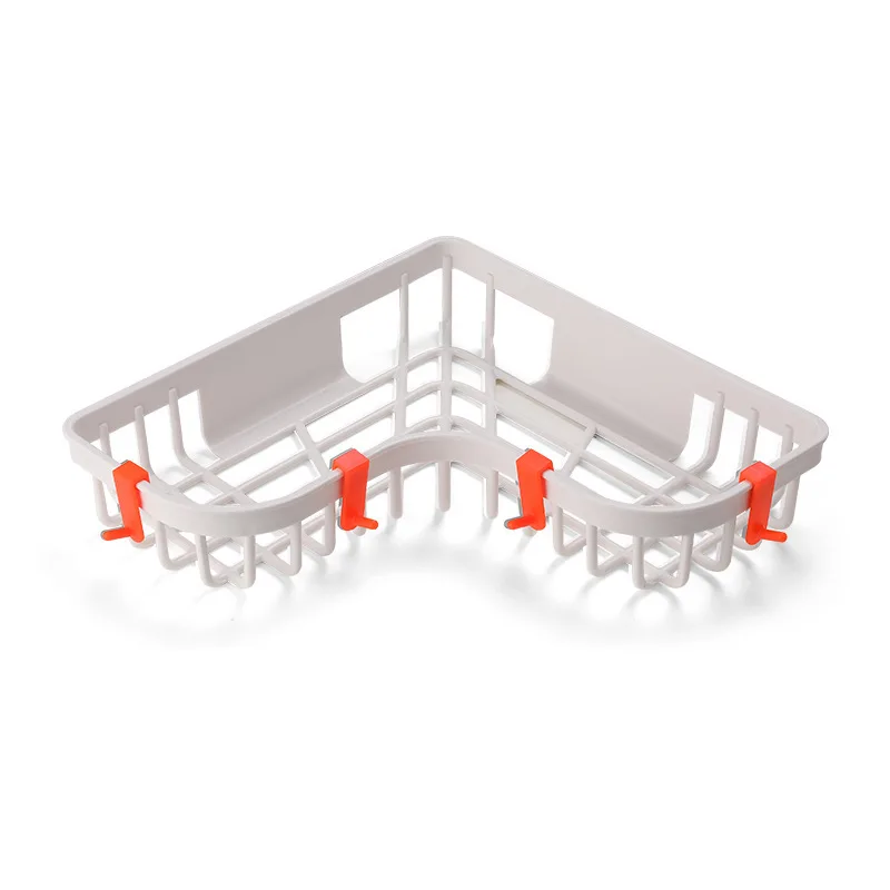 Угловой стеллаж для хранения кухни и ванной комнаты настенный подвесной полый угловой полка приправ туалетных принадлежностей