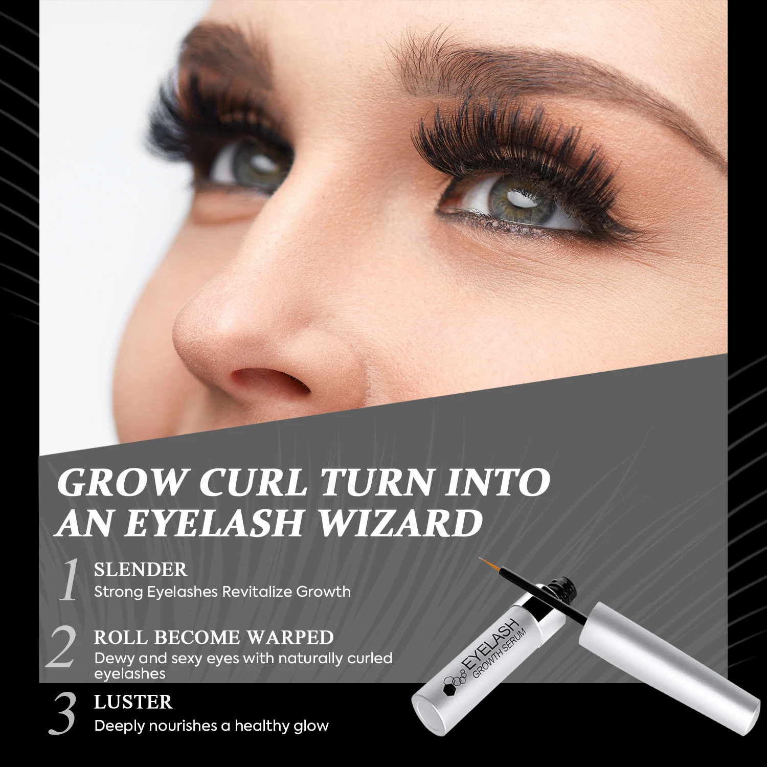 IMMETEE Organic Thicker Private Label Eyelash Serum Liquid Formula for Natural Eyelash Brow Growth Strengthen Lengthen Brows