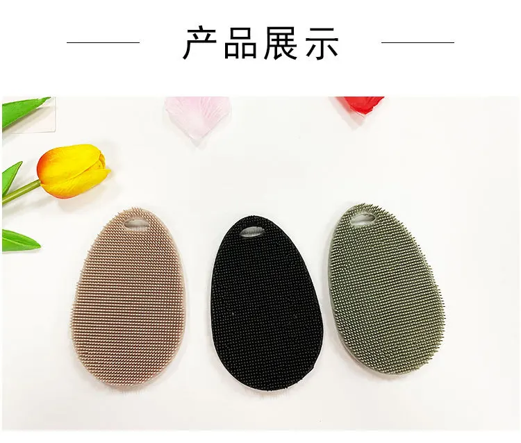 New Arrive Reusable Dish Silicone Washing Sponge Silicone Sponge High Temperature Resistant Cleaning Brush For Kitchen