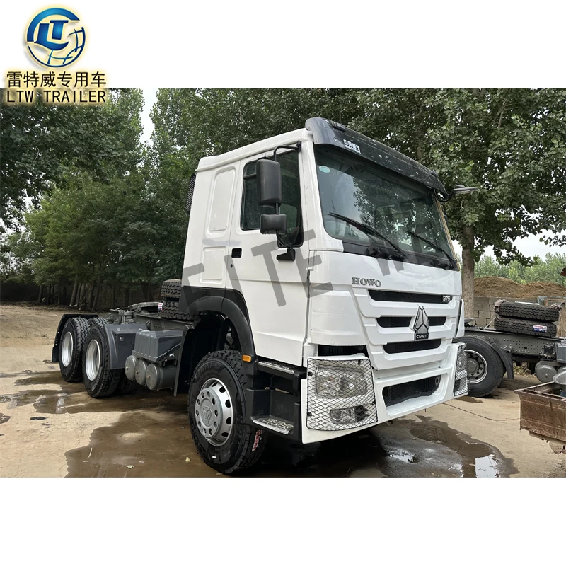 Hot sale 10 wheel sino howo used 6x4 truck head trailer 371hp 375hp 420hp Used Tractor Truck for sale